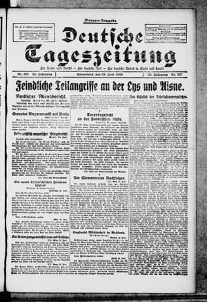 Deutsche Tageszeitung vom 29.06.1918