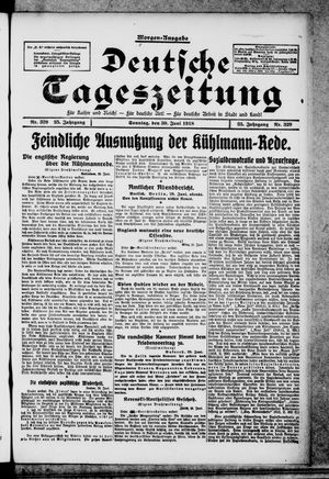 Deutsche Tageszeitung on Jun 30, 1918