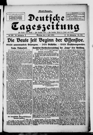 Deutsche Tageszeitung vom 01.07.1918