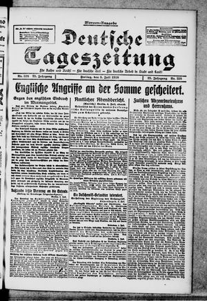 Deutsche Tageszeitung on Jul 5, 1918