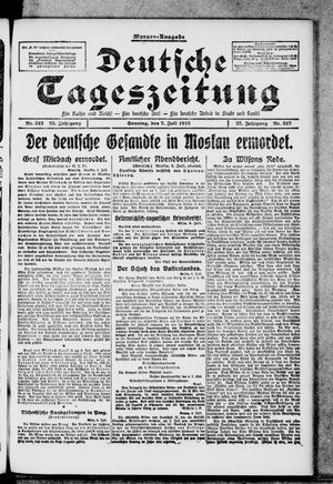 Deutsche Tageszeitung vom 07.07.1918