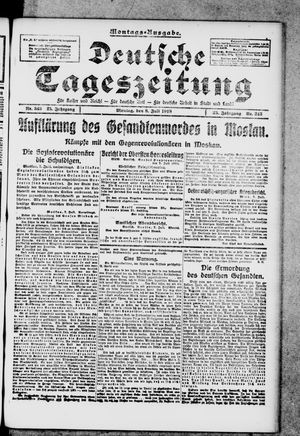 Deutsche Tageszeitung vom 08.07.1918