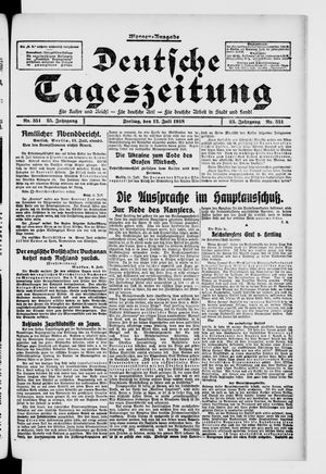 Deutsche Tageszeitung on Jul 12, 1918