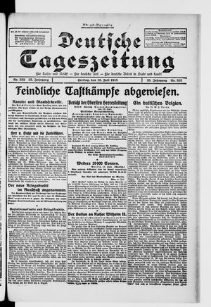 Deutsche Tageszeitung on Jul 12, 1918