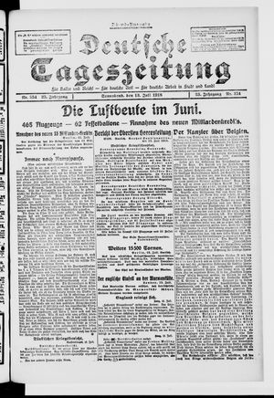 Deutsche Tageszeitung on Jul 13, 1918