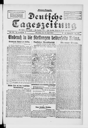 Deutsche Tageszeitung vom 16.07.1918