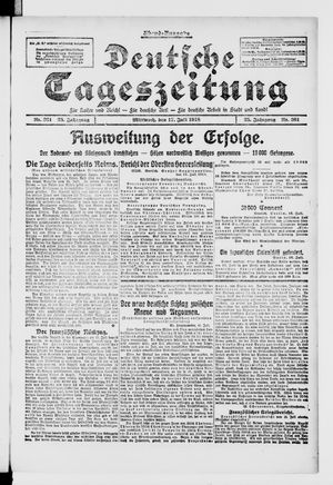 Deutsche Tageszeitung vom 17.07.1918