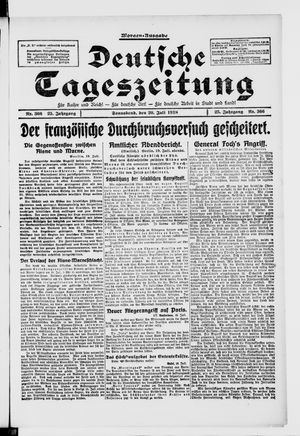 Deutsche Tageszeitung vom 20.07.1918