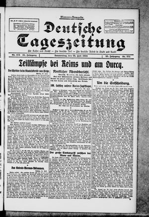 Deutsche Tageszeitung on Jul 25, 1918
