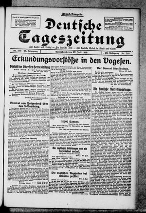 Deutsche Tageszeitung vom 27.07.1918