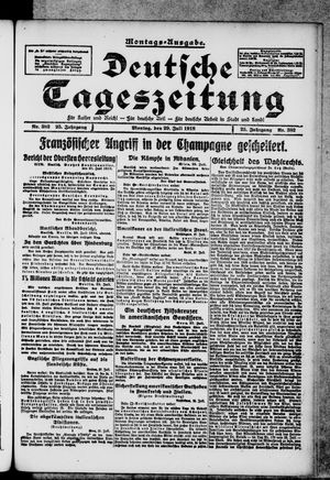 Deutsche Tageszeitung vom 29.07.1918