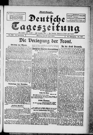 Deutsche Tageszeitung vom 29.07.1918
