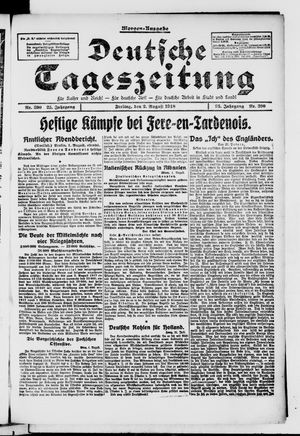 Deutsche Tageszeitung vom 02.08.1918