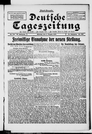 Deutsche Tageszeitung vom 05.08.1918