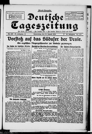 Deutsche Tageszeitung vom 15.08.1918