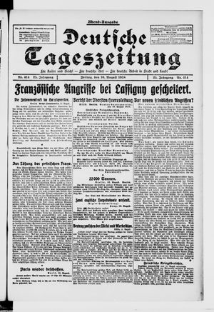 Deutsche Tageszeitung vom 16.08.1918