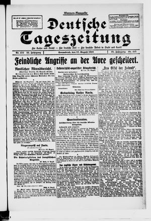 Deutsche Tageszeitung vom 17.08.1918