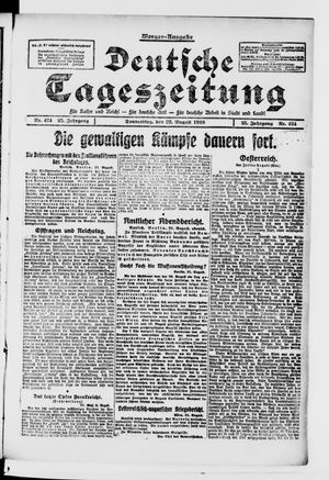 Deutsche Tageszeitung vom 22.08.1918