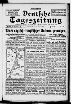 Deutsche Tageszeitung vom 24.08.1918