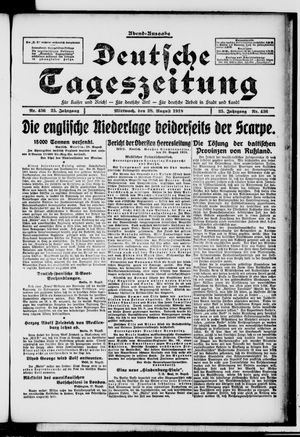 Deutsche Tageszeitung vom 28.08.1918