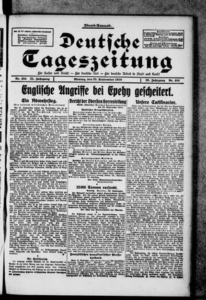 Deutsche Tageszeitung vom 23.09.1918