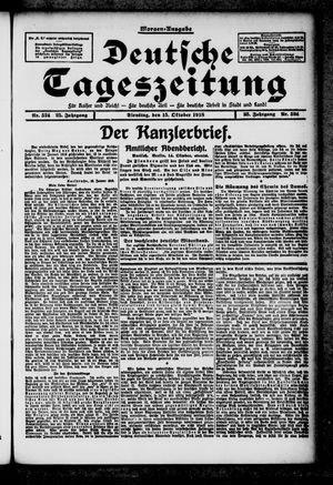 Deutsche Tageszeitung on Oct 15, 1918
