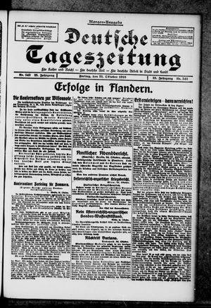Deutsche Tageszeitung vom 25.10.1918
