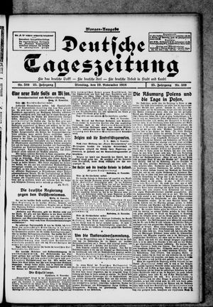Deutsche Tageszeitung vom 19.11.1918