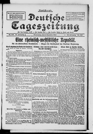 Deutsche Tageszeitung vom 05.12.1918
