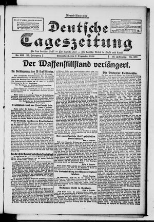 Deutsche Tageszeitung vom 07.12.1918
