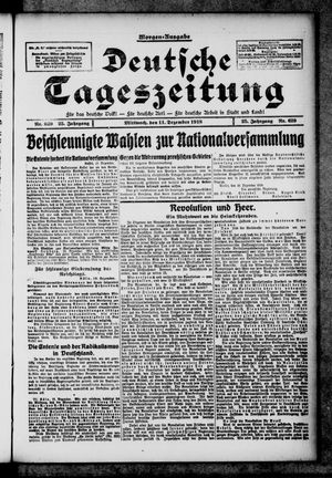 Deutsche Tageszeitung on Dec 11, 1918