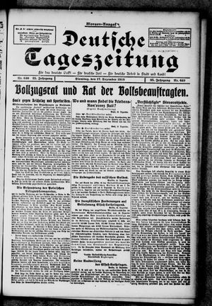 Deutsche Tageszeitung vom 17.12.1918