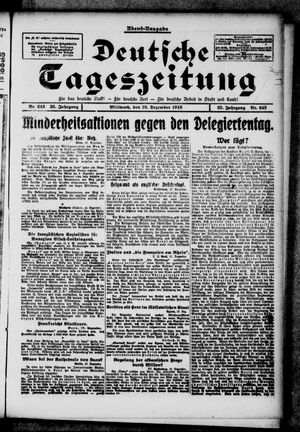 Deutsche Tageszeitung vom 18.12.1918