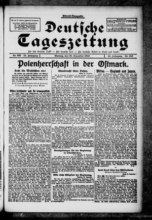 Deutsche Tageszeitung vom 30.12.1918