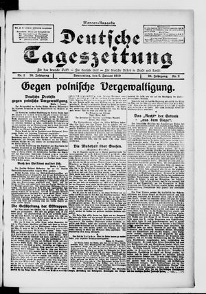 Deutsche Tageszeitung vom 02.01.1919