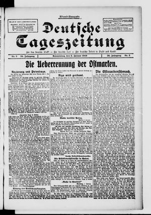 Deutsche Tageszeitung vom 02.01.1919