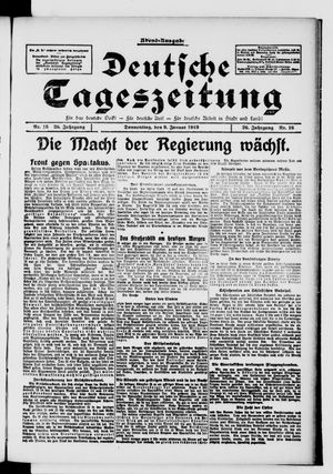 Deutsche Tageszeitung vom 09.01.1919