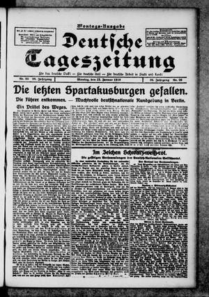 Deutsche Tageszeitung vom 13.01.1919
