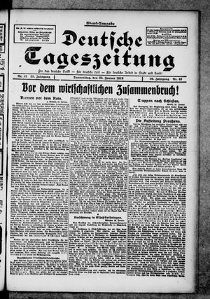 Deutsche Tageszeitung vom 23.01.1919