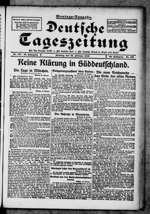 Deutsche Tageszeitung vom 24.02.1919