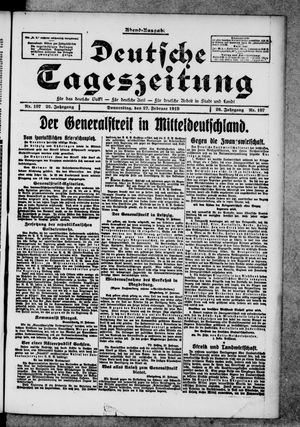 Deutsche Tageszeitung vom 27.02.1919