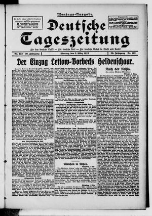 Deutsche Tageszeitung vom 03.03.1919