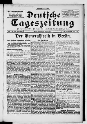 Deutsche Tageszeitung on Mar 4, 1919