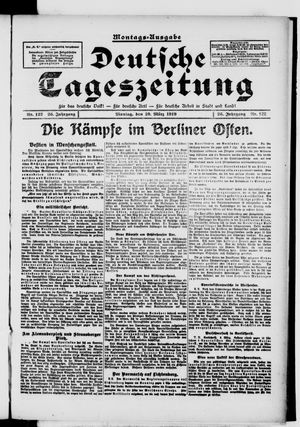Deutsche Tageszeitung on Mar 10, 1919