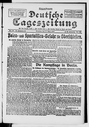 Deutsche Tageszeitung vom 11.03.1919