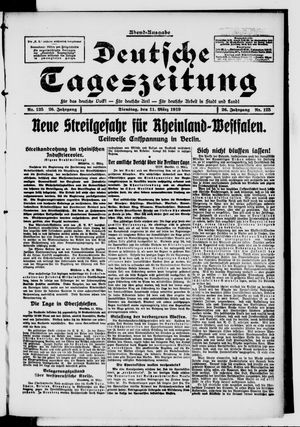 Deutsche Tageszeitung vom 11.03.1919