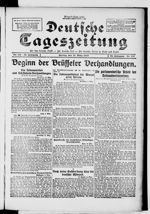 Deutsche Tageszeitung on Mar 14, 1919