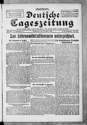 Deutsche Tageszeitung vom 15.03.1919