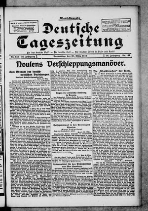 Deutsche Tageszeitung vom 20.03.1919