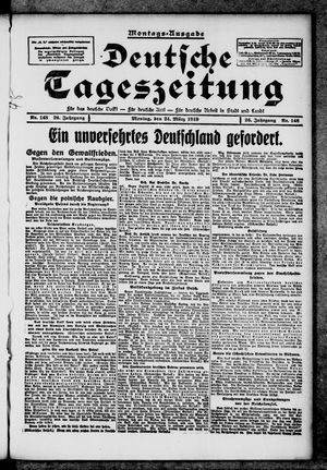 Deutsche Tageszeitung on Mar 24, 1919